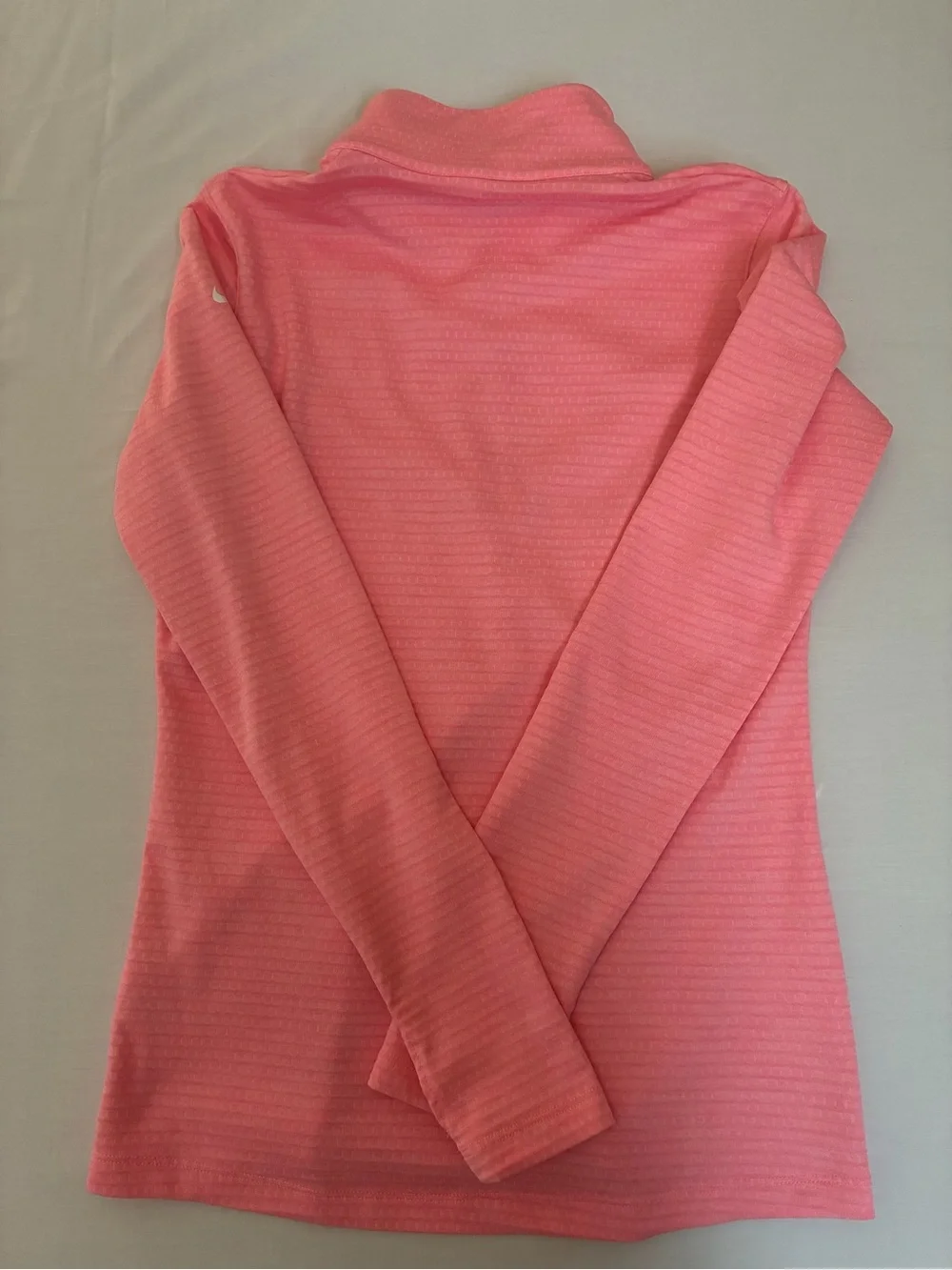 Nike Women's Coral Pink Quarter-Zip Pullover